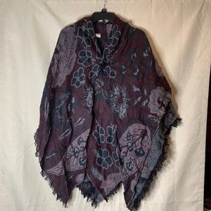 CRACKER BARREL OLD COUNTRY STORE poncho wrap one size